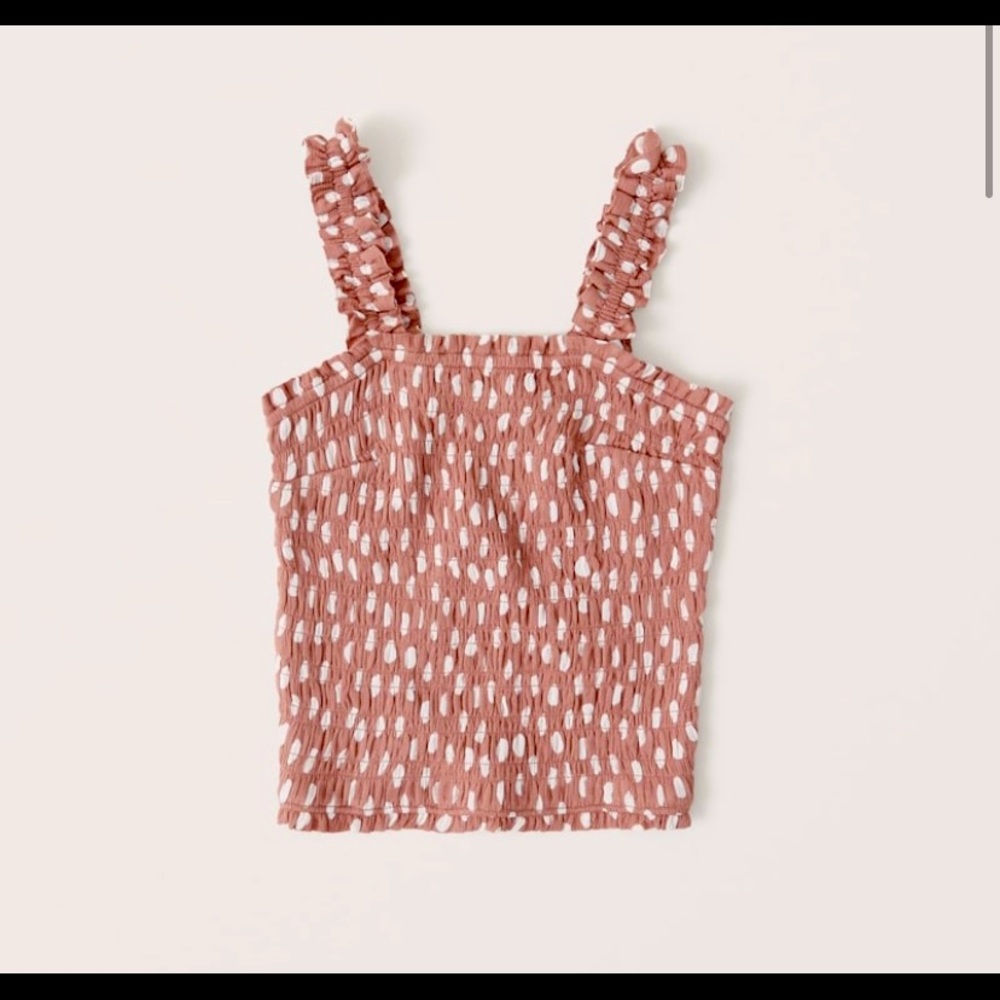 NWT Abercrombie & Fitch All-Over Smocked Cami